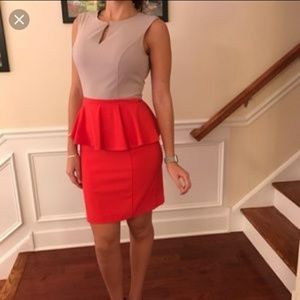 Riley and James peplum dress